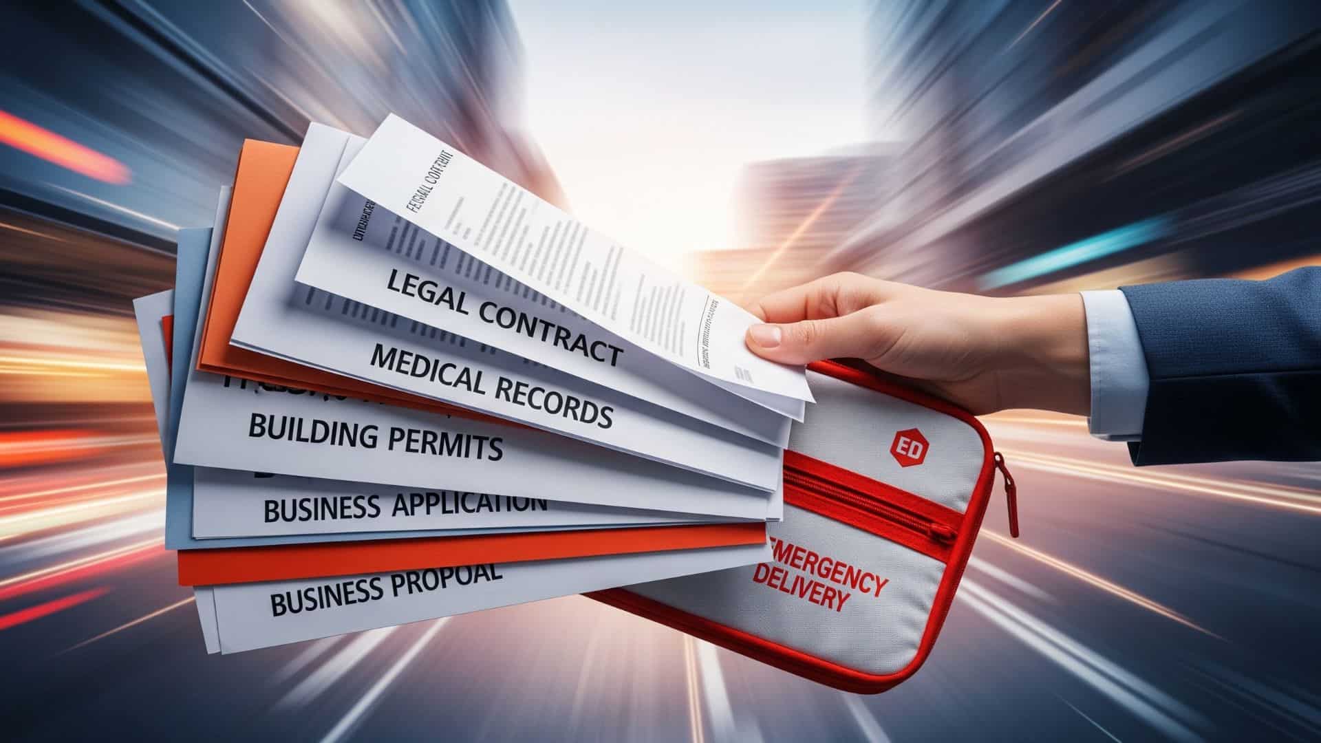 Emergency courier delivery